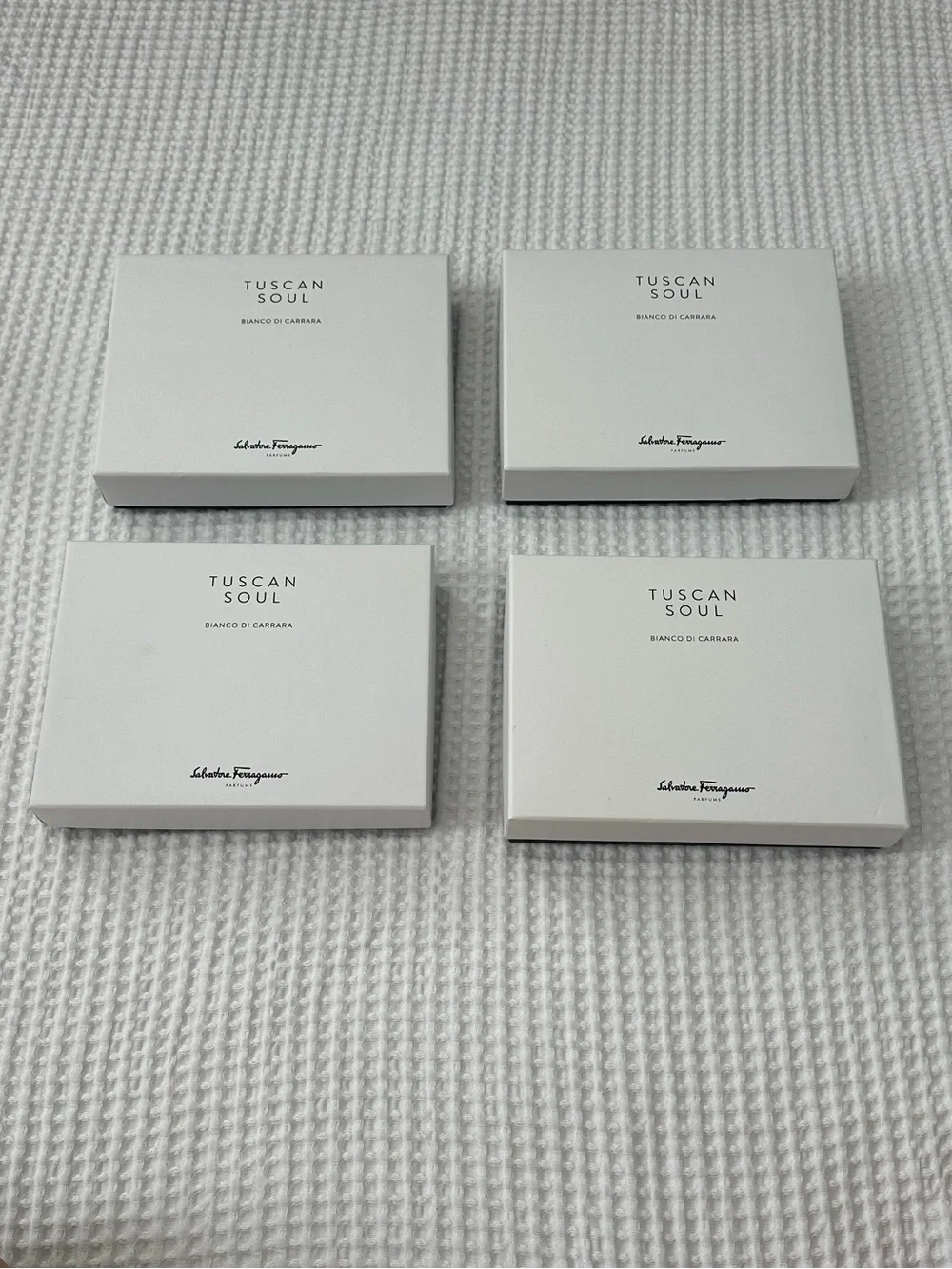 Salvatore Ferragamo White Gift Boxes Set of 4